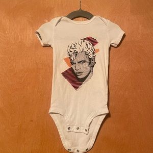 NWOT Billy Idol baby onesie 12m